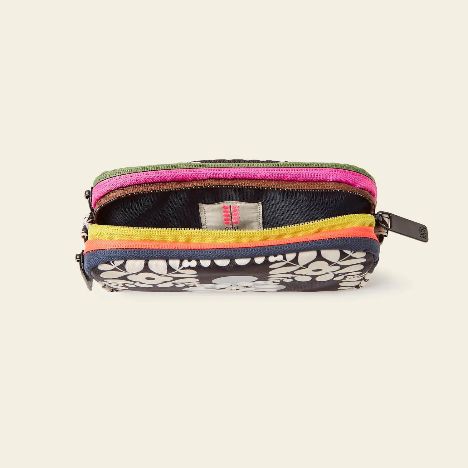 Tripod Crossbody - Lattice Flower Tile Onyx