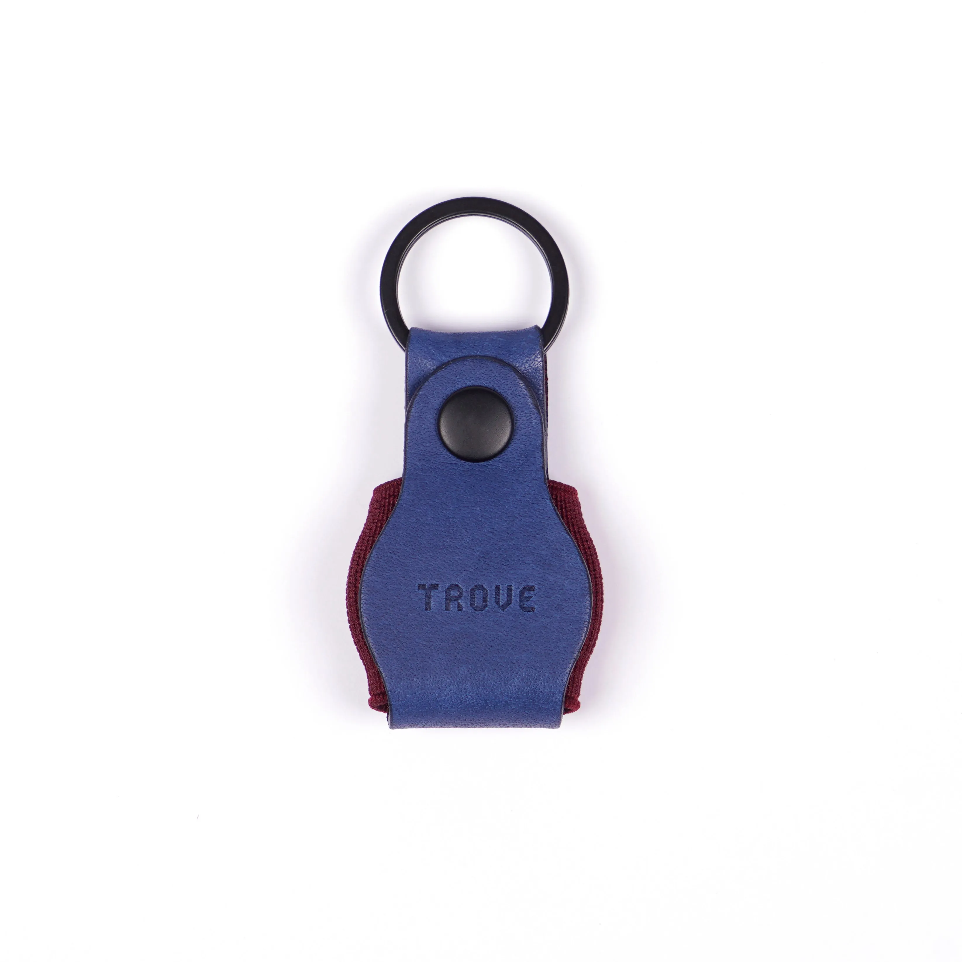 TROVE Tag Tote: Navy/Burgundy Leather