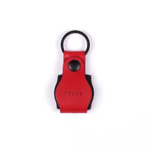 TROVE Tag Tote: Red/Black Leather