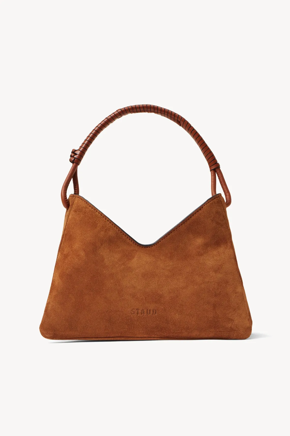 VALERIE SHOULDER BAG | TAN SUEDE