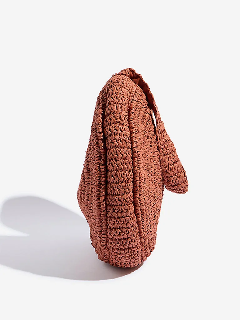Westside Rust Knitted Shoulder Bag